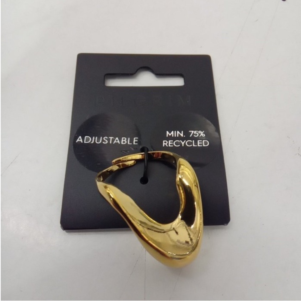 PILGRIM ADJUSTABLE CLOUD RING - SIZE 5- 8 - GOLD PLATED - brand new